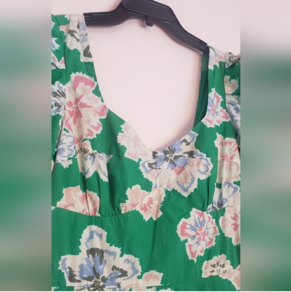 Tanya Taylor Danielle Floral Print Puff Sleeve Dress - Picture 10 of 16